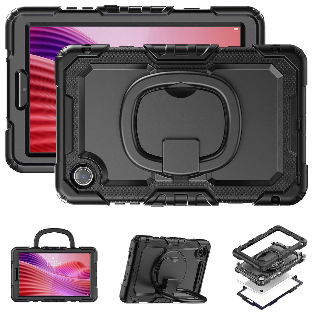 For Lenovo Tab K9 TB305FU Case Ring Kickstand PC+Silicone Shockproof Tablet Cover