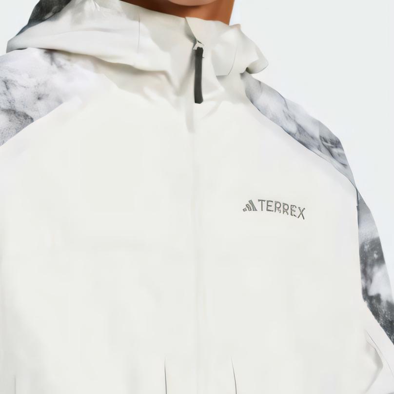 Adidas X Коллаборация National Geographic Terrex Удобная Модная Универсальная Мягкая Ветровка с Длинным Рукавом Мужская Верхняя Одежда Трек-Серый JD5838