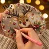 Наборы для творчества для взрослых и детей Рождественские Набор для рисования искусственным жемчугом Подвесное украшение DIY 3D бусины Санта-Клаус Олень Гирлянда Украшения Искусство и поделки