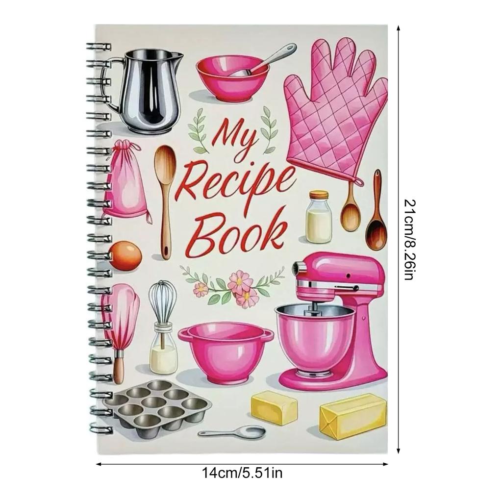 21x14cm Cartoon Recipe Notebook Durable And Fun Design Suitable For Cooking Lovers