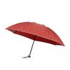 Зонт Moonbat on складной брендовый прочный стильный жаккардовый кант красный [Lanvin Blue] женский для поездок на работу/в школу 21-084-10913-02