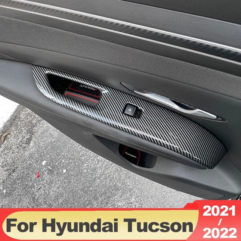 Для Hyundai Tucson NX4 2022 2023 Hybrid N Line автомобильное оконное стекло подъемный переключатель Панель подлокотника Накладка Аксессуары для интерьера