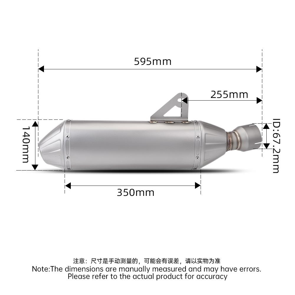 Для мотоцикла 800X модифицированная выхлопная система с глушителем из нержавеющей стали с DB-киллером для KOVE 800X/800X Rally