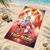 Digimon Custom Name Beach towels also serve as bath towels summer essential a musthave for the outdoors the beach and the pool