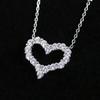 Горячий Бренд Винтажное Ожерелье Сердце Роскошные Ювелирные Изделия Для Женщин Дизайнерский Кулон Чистое Серебро 925 Пробы Женские Вечерние Бриллиантовые Цепочки Ожерелья