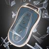 Для Geely Atlas Pro Boyue Tugella Azkarra FY11 Emgrand GS X6 SUV EC7 ТПУ чехол для ключей с золотым краем, защитный чехол для ключей, брелок, аксессуары
