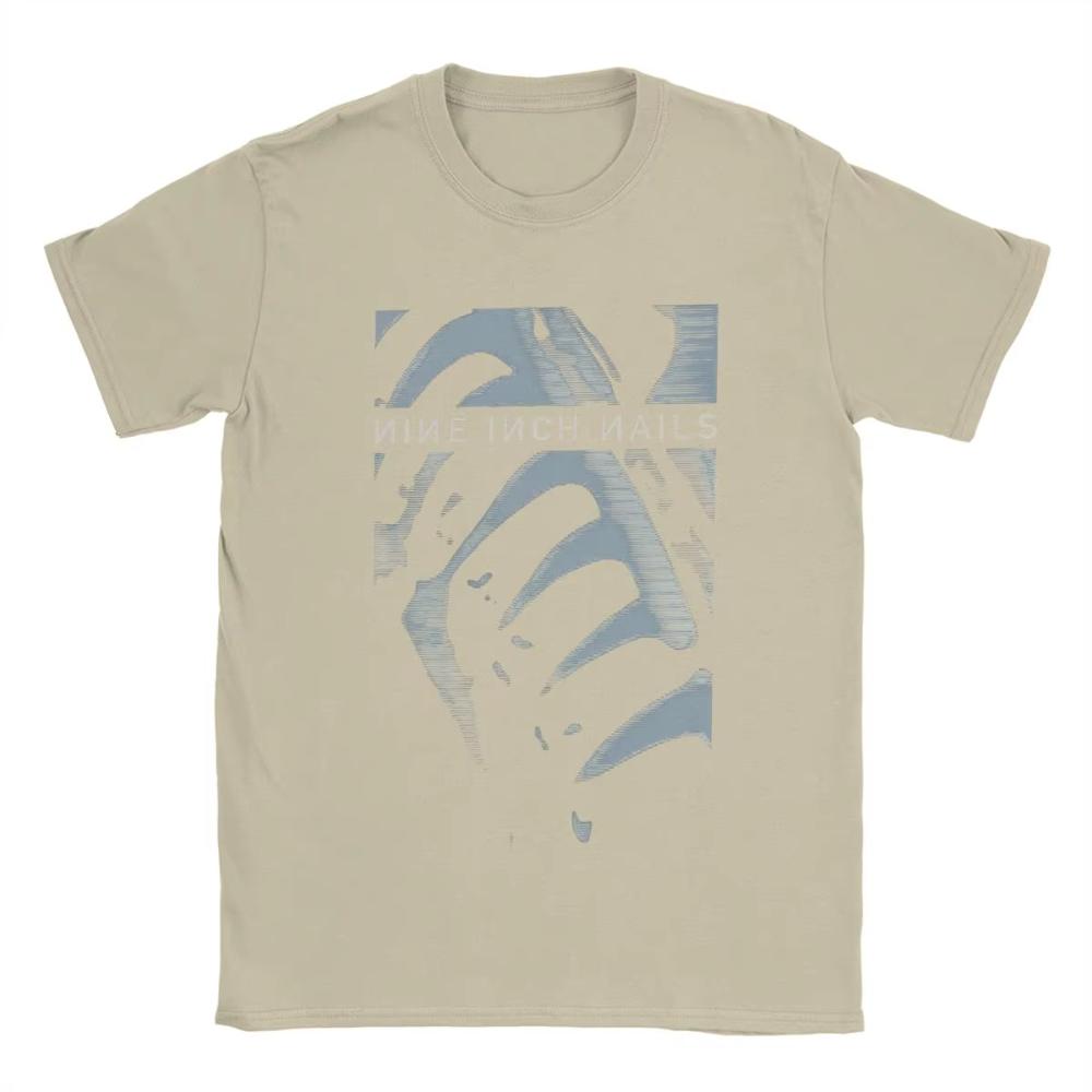 Men Women TShirt Pretty Hate Machine NIN Nine Inch Nails Blue Cotton Tee Shirt Short Sleeve T Shirt Round Collar Clothes Unique