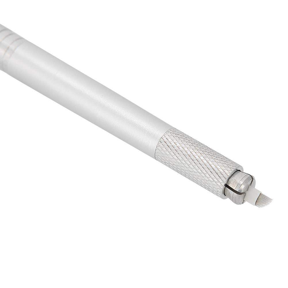 3 В 1 Профессиональная ручка для микроблейдинга с двумя концами, ручная машинка для перманентного макияжа, лайнер, тату для бровей в технике напыления