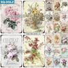 Flower Vintage Tin Sign Home Decor Retro Metal Sign Shabby Chic Wall Decor For Kitchen Living Room Dining Room Metal Plate