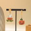 Enamel Ghost Ear Studs Star Pumpkin Dangle Earrings Retro Halloween Earrings  Unisex