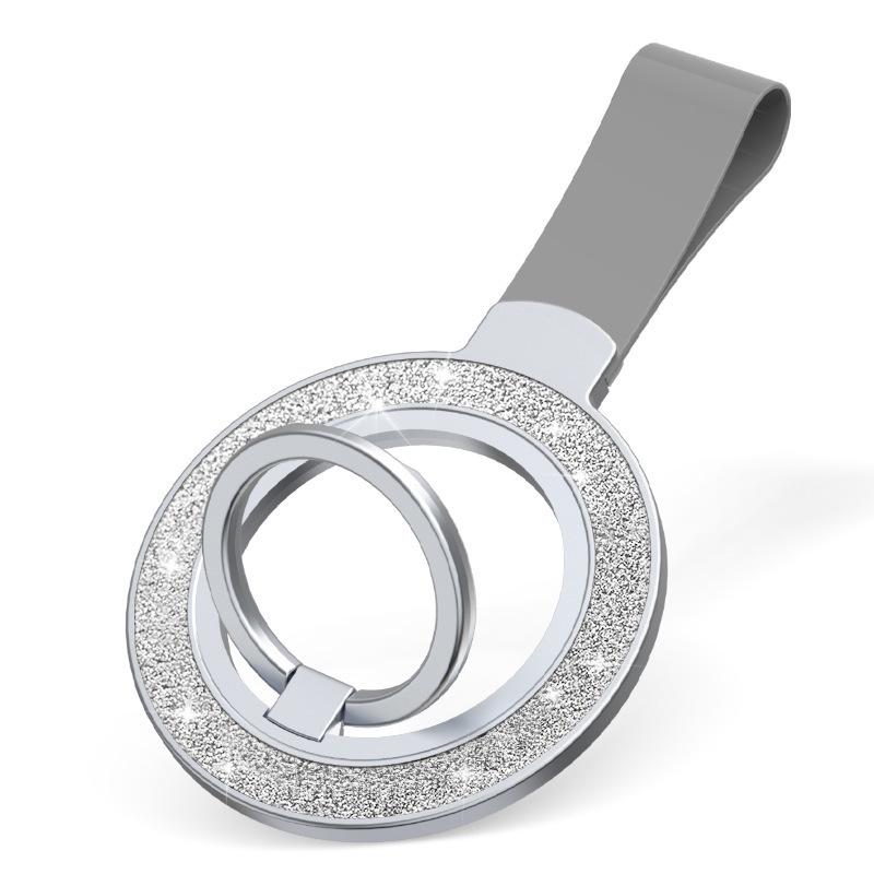 Glitter Double-Sided Magnetic 360° Rotating Holder Ring: Universal & Multi-functional for Men and Women.