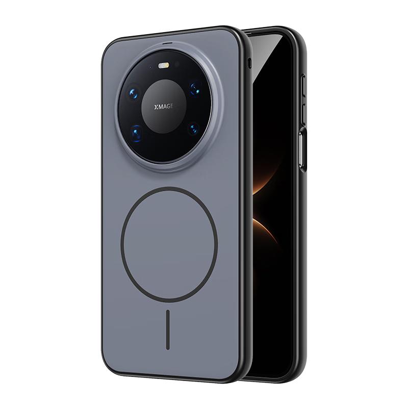 XYI Magnetic Charging Case for Huawei Mate80 Pro Max, Full Coverage Shockproof Anti-Fingerprint Business Protective Cover, Black