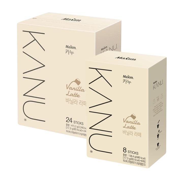 Dongsuh Maxim Kanu Vanilla Latte (17.3g Each Sticks)