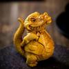 Счастливый Финанс Большой Крокодил Резная Деревянная Фигурка, Шарнирная Шкатулка Игрушка для Рук Декор Гостиной Спальни Домашний Декор