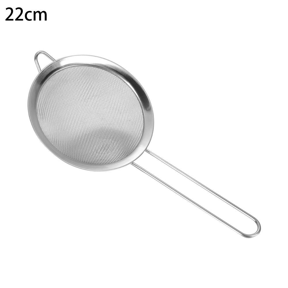 7/8/10/12/14/16/18/20/22cm Tea Tools Sieve Flour Strainer Mesh Colander Sifter Stainless Steel