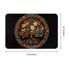 Tree of Life with Floral Fashionable Style Door Mat Machine Washable for Bathroom Bedroom Living Room Entrance