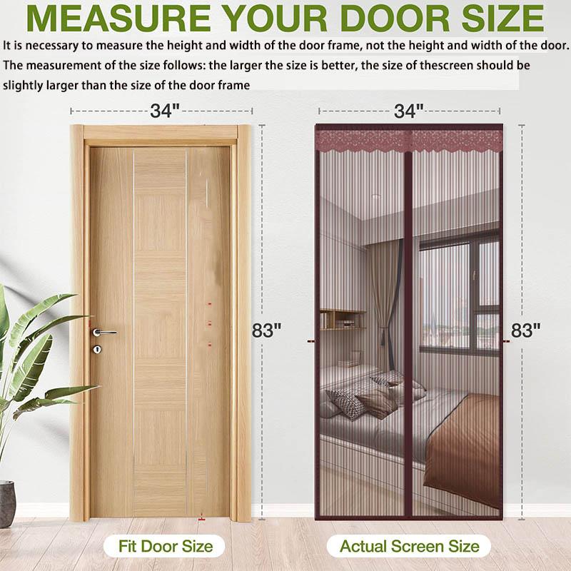 Новые вышитые магнитные экраны для дверей, занавески от комаров, насекомых, мух, не пробивают шторы, экраны для дверей в гостиную, сетка для дома