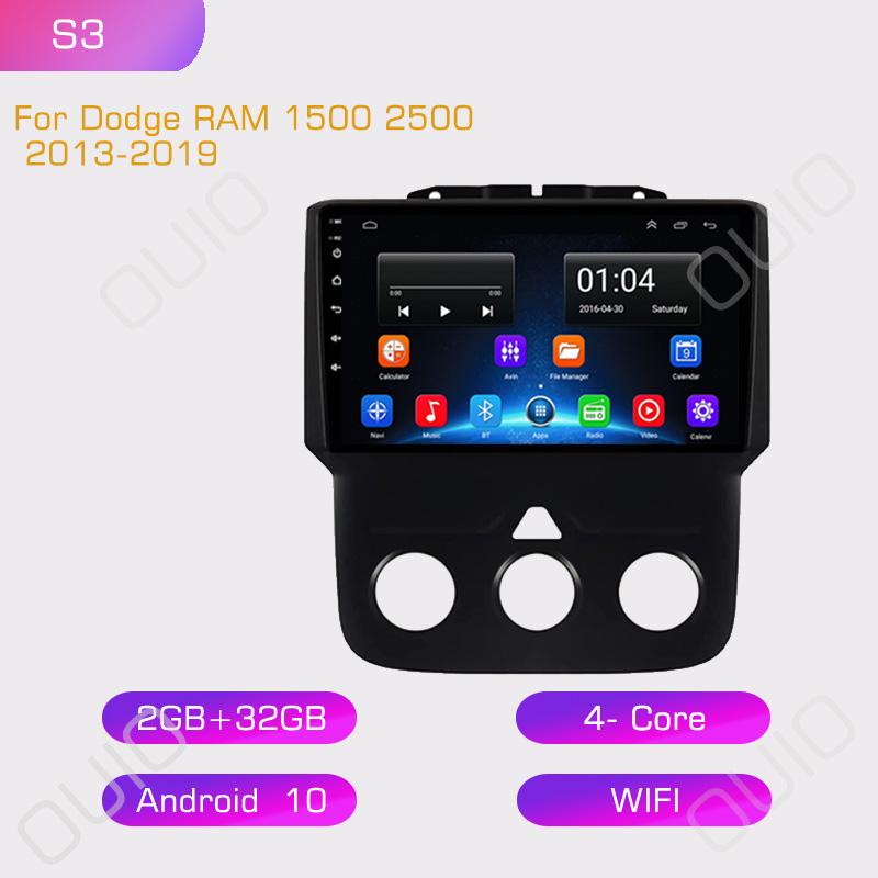 2din 8G+128G Android 10 Автомагнитола Мультимедийный плеер Carplay Auto GPS Нави DSP Для Dodge RAM 1500 2500 2013 2014 2015 2016-2019
