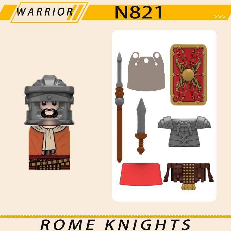 MOC Средневековый Военный Рим Рыцари Серия Строительные Блоки Замок Солдаты Фигурки Аксессуары Щит Кирпичики Рождественские Игрушки Подарки