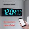 RGB Bluetooth Синхронизируемые настенные часы: Умный светящийся будильник и вечный календарь