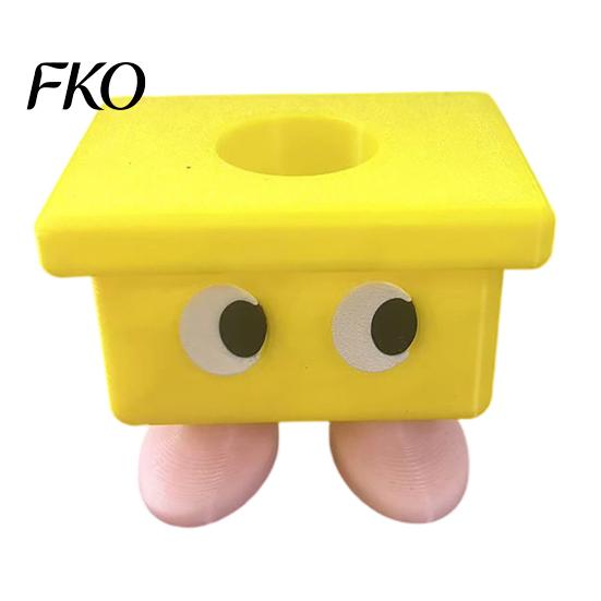 3D Printed Toothbrush Holder Cartoon Stool Holder, Waterproof Moisture-Proof Cute Durable Bathroom Compact Storage Organizer for