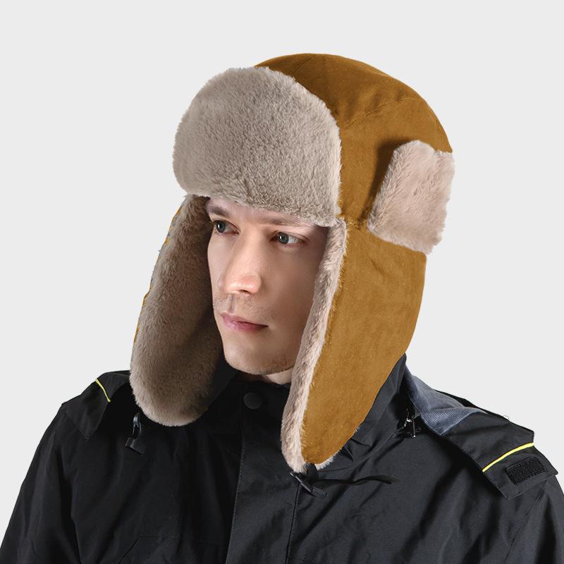 Зимние шапки, теплые мужские и женские уличные холодо- и ветрозащитные из оленьей шерсти, флисовые утолщенные ушные клапаны, лыжные шапки