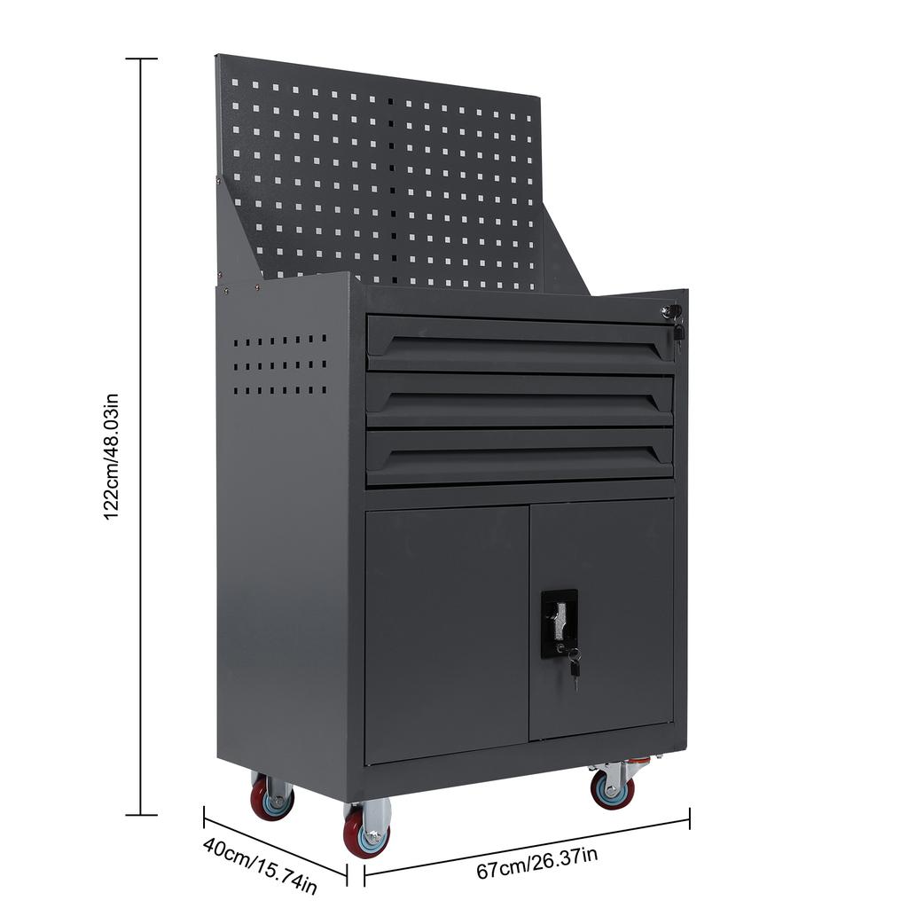 Перекатная тележка для инструментов с ящиками, тележка для инструментов для авторемонта, мобильная тележка для инструментов для мастерской, склада, гаража