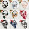 Summer Printting Hair Scarf Scrunchies Vintage Triangle Bandanas Hairband Headband Elastic Hair Bands Headwrap Hair Accessories