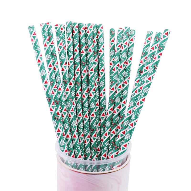 25 шт. фольги золото/серебро радуга одноразовые питьевые цветные бумажные трубочки рождественский свадьба день рождения украшения вечеринка мероприятия принадлежности