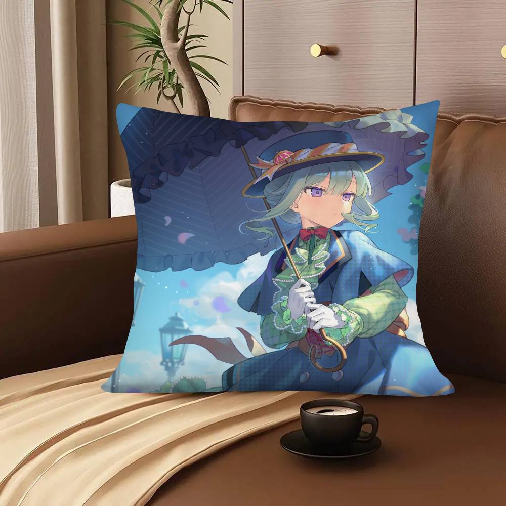 Cartoon Idol KKusanagi Nene Pillow Case Fashion Square Pillowcase Bedroom Sofa Room Ins Decoration Leisure Cushion Cover