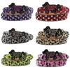 Dog Buckle Belt Leopard Print Western Rhinestone Belt Personalized Denim Rivet Jeans Trousers Belt