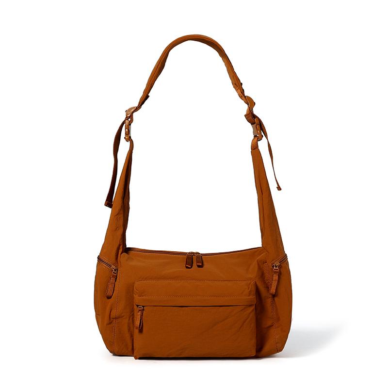 Waterproof Nylon Bag Unisex Large Capacity Sports Shoulder Bag Crossbody Bag