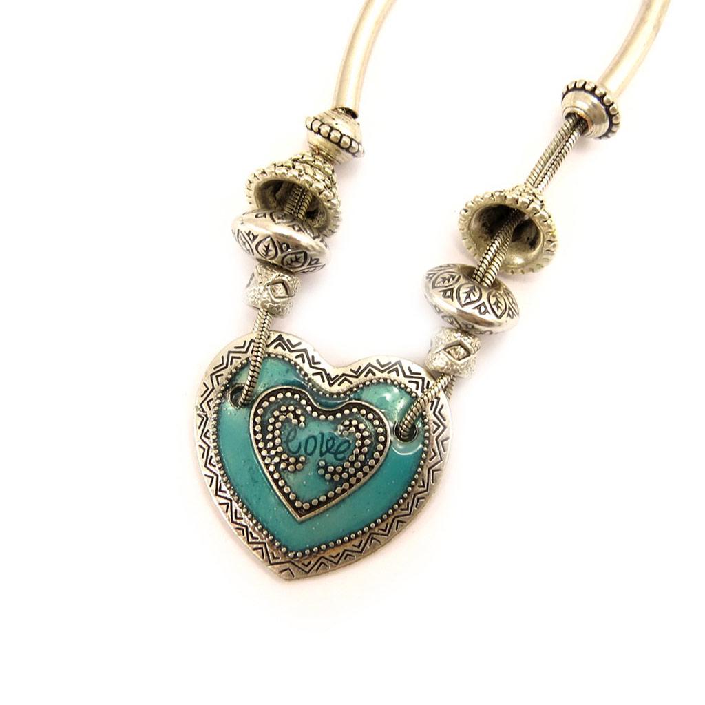 Les Trésors De Lily [E5754] - Дизайнерское колье «Воспоминания о прошлом», бирюзовый