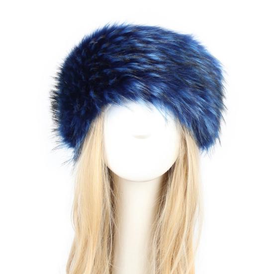 Женская повязка на голову, цветная универсальная утолщенная тюрбан из искусственного меха, широкая шапка для катания на лыжах