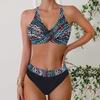 Бикини с высокой талией, женский купальник с пуш-ап, женский сексуальный комплект бикини, черный купальник для женщин, купальный костюм, пляжные костюмы