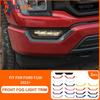 Front Fog Light Lamp Eyebrow Cover Trim Bezles For Ford F150 + Accessories