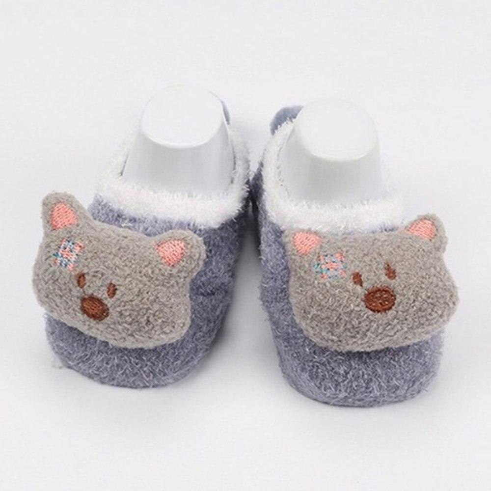 Autumn Winter Coral Fleece Cute Cartoon Baby Socks Soft Animal Pattern Boys Girls Floor Baby Socks Infant Kids Home Socks