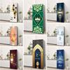 Ramadan Refrigerator Sticker Adhesive Waterproof 3D Moon Star Lantern Wallpaper Kitchen Stickers Islamic Muslim Mural Eid