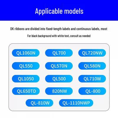 Совместимая лента DK-22205 Термоадгезивная этикеточная бумага для принтера штрихкодов Brother QL-700