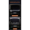 1pcs Car Daytime Running Lights  Hood Light Strip Through-type Auto Modified Front Headlight Upgrade Cuttable Decorative Light