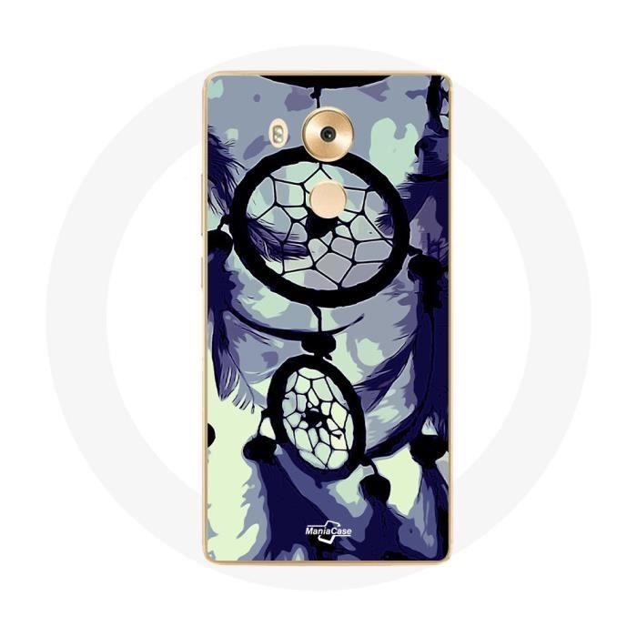 Coque pour Huawei Mate 8 Attrape Rêve violet gris et Noir