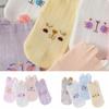 8Pairs Breathable Toddle Short Tube Socks Cat Rabbit Children Cartoon Socks  Autumn