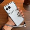 Роскошный чехол для телефона с большим окном и ремешком для realme 11 5G Премиальный текстурированный корпус