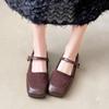 Готические женские балетки в японском стиле Лолита с квадратным носком для женщин Мэри Джейн на распродаже Элегантное платье Летняя обувь 2025 Оптом