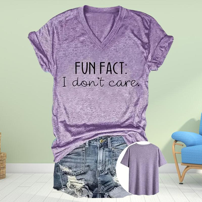 Fun Cat Painting Blouses Short Sleeved V-Neck T Shirts Casual