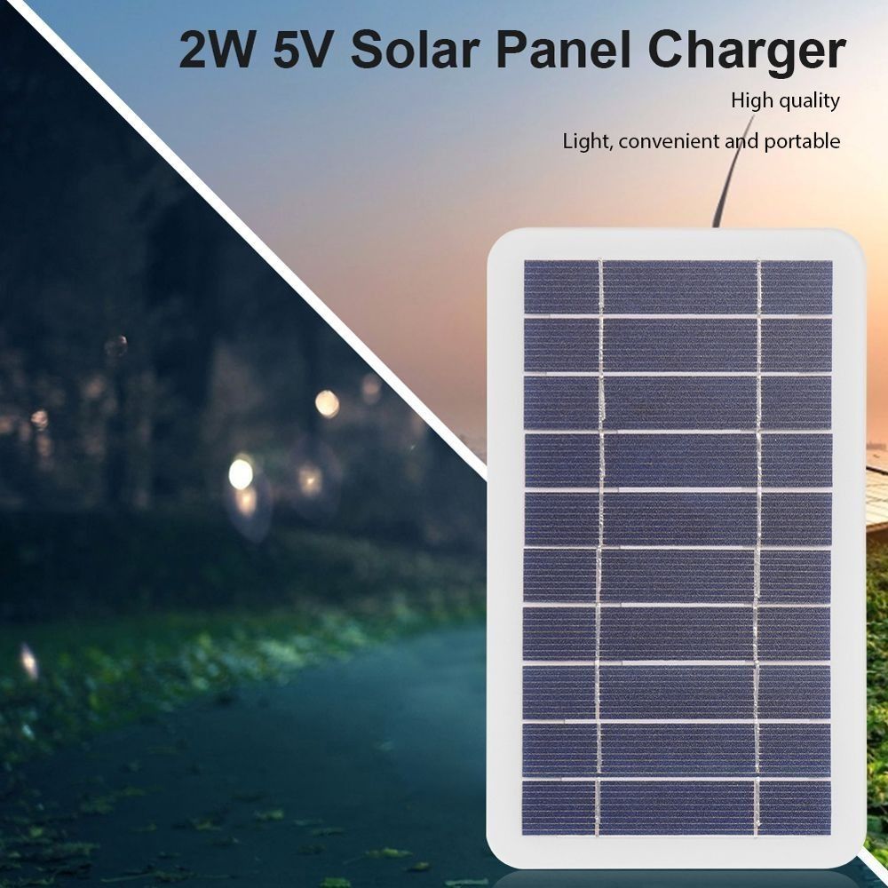 with USB Output USB Solar Charger Panel 5V 2W Portable Solar System Outdoor Charging