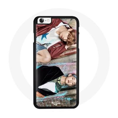 Coque Pour Iphone 4 - BTS - Kim Taehyung & Jungkook - Silicone Noir - Souple - Mixte