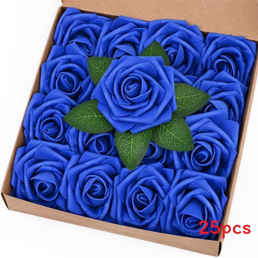 Foam Rose Flower Wedding Centerpiece Accessories With Stem For Home And Outdoor Decor