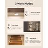 EZVALO RGB Under Cabinet Puck Lights with Remote, Motion Sensor Lights | 6-Pack with Remote, Rechargeable, Wireless, 3 Color Temps, 12 RGB Colors,