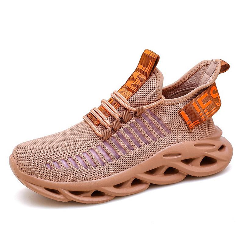 Большие размеры плетеных спортивных кроссовок, модные кроссовки с лезвиями, ультралегкие модные сетчатые туфли, мужская повседневная обувь, спот